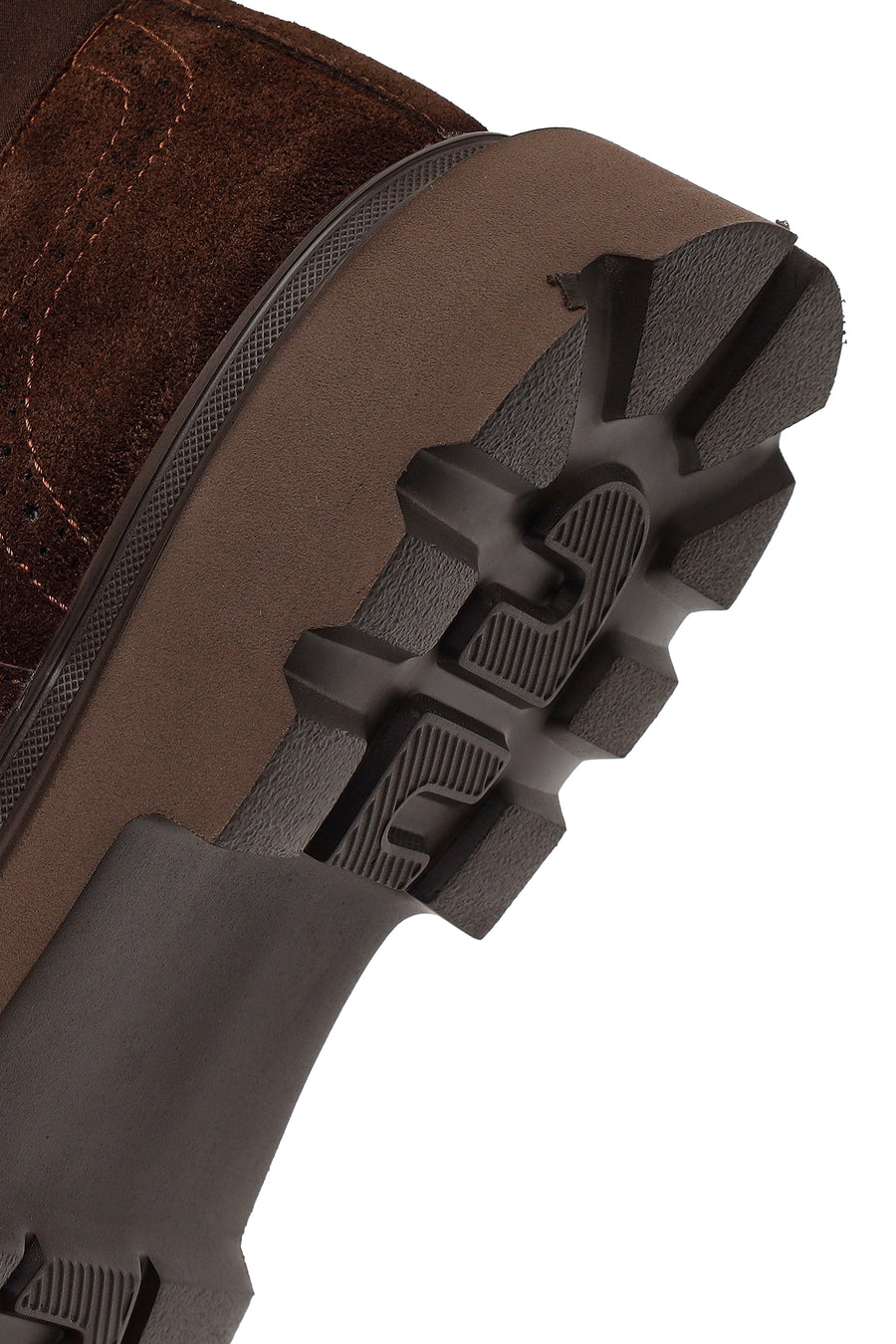 Male Brown Lace-Up Suede Casual Shoes