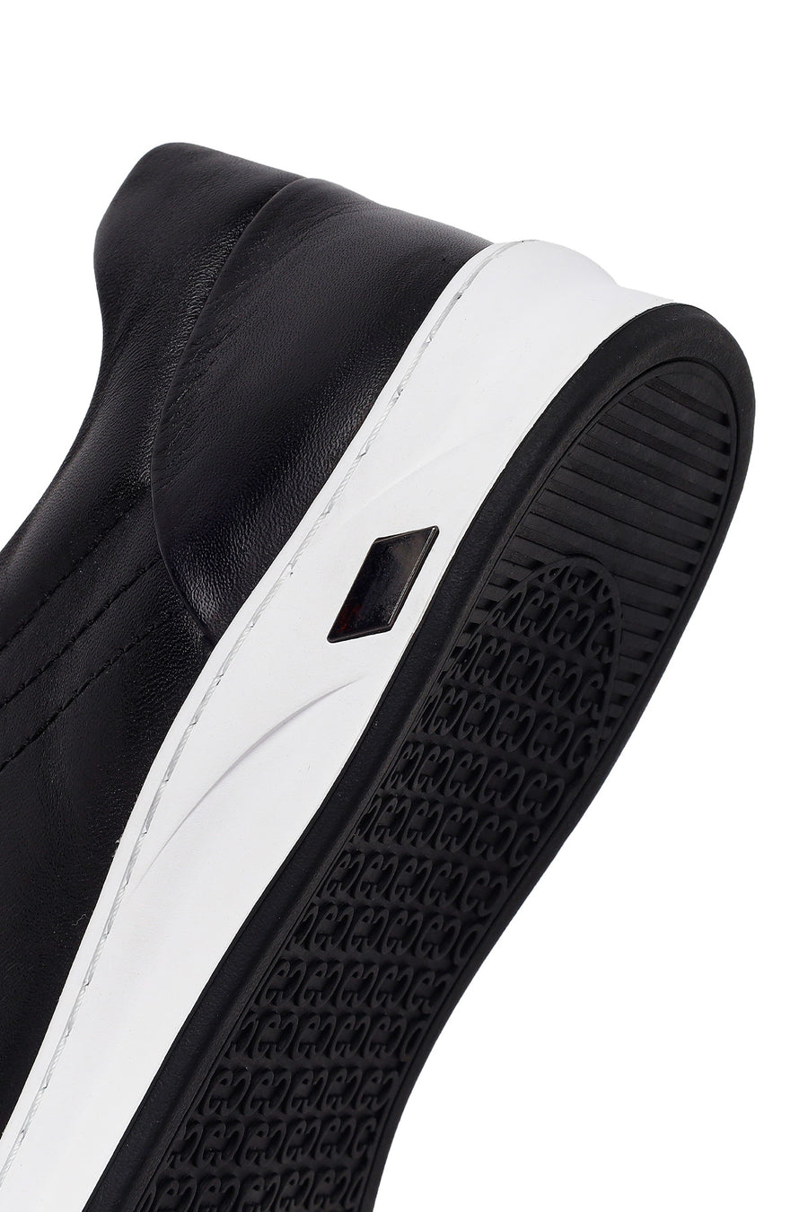 Male Black Lace-Up Leather Sneaker