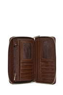 Women's Brown Printed Wallet | Derimod