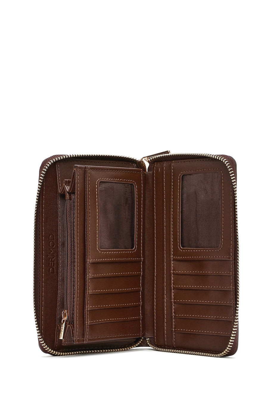 Women's Brown Printed Wallet