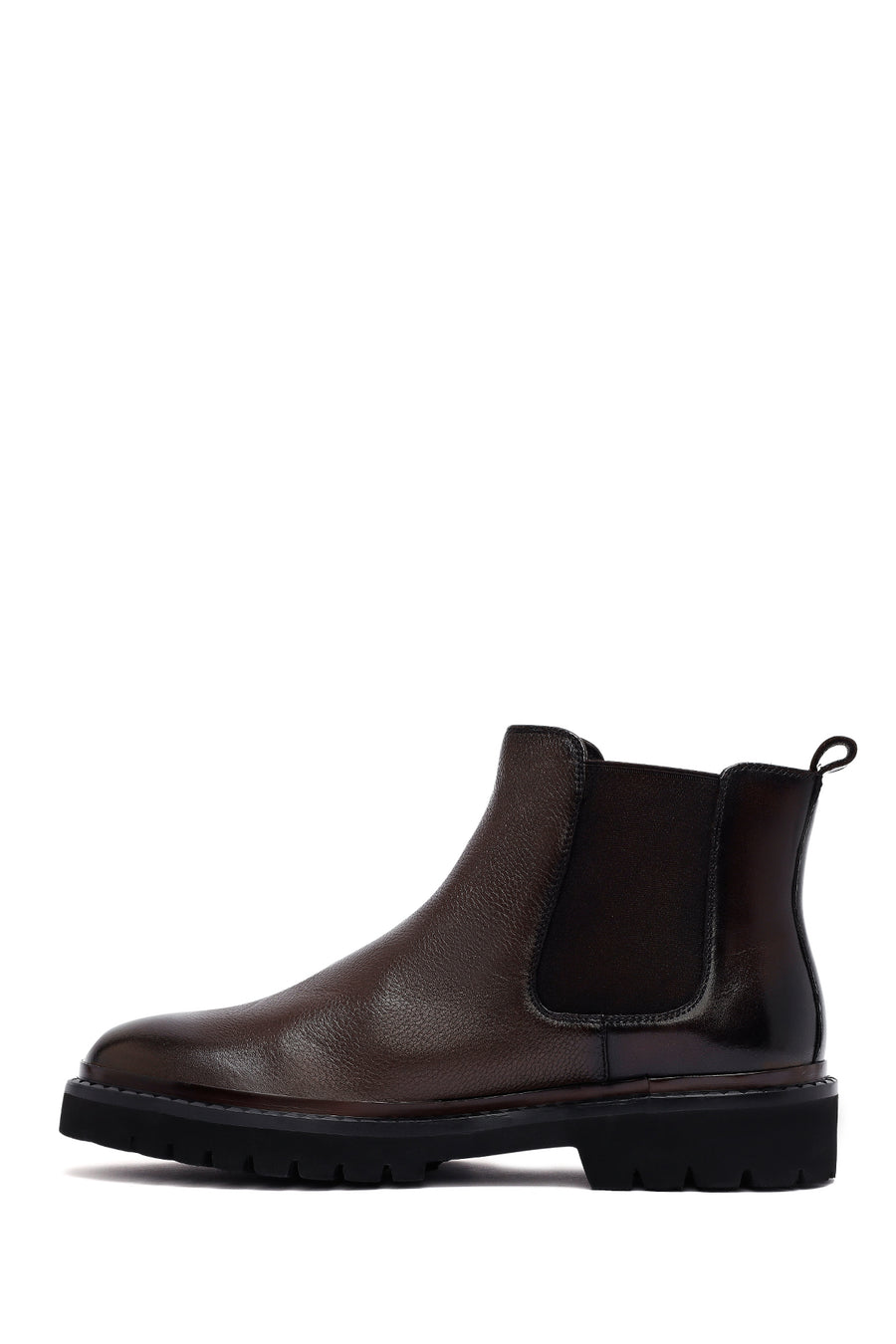 Male Brown Leather Chelsea Boots