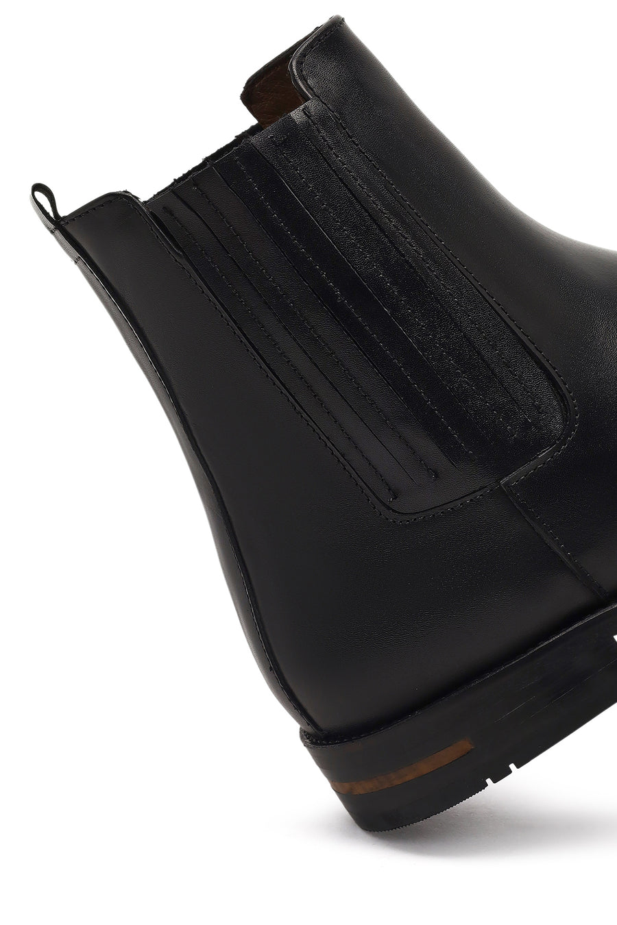 Male Black Leather Chelsea Boots