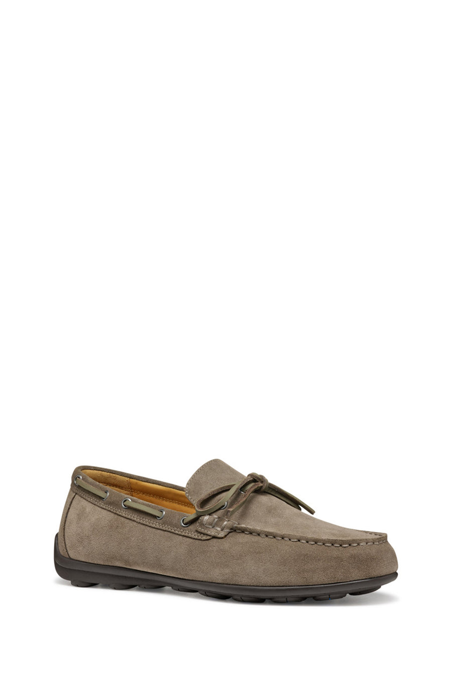 Geox Men's Gray U Spherica Ec16 B - Suede Suede Leather Casual Loafer