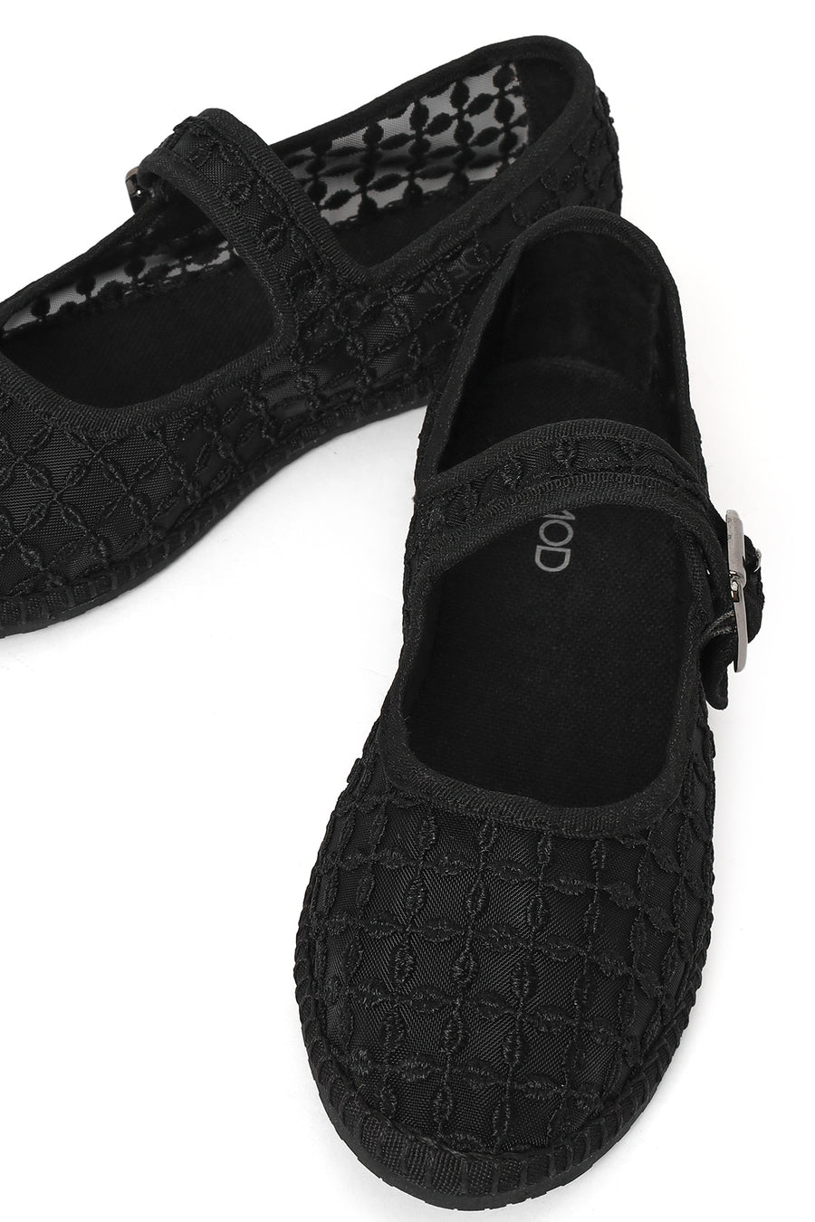 Women's Black Buckle Espadrilles