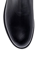 Men's Leather Casual Zipper Boots | Derimod