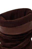 Woman Brown Thin-Heeled Suede Boots | Derimod