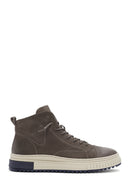 Male Mink Zip Closure Nubuck Leather Sport Boots | Derimod