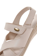 Kadın Bej Comfort Sandalet | Derimod