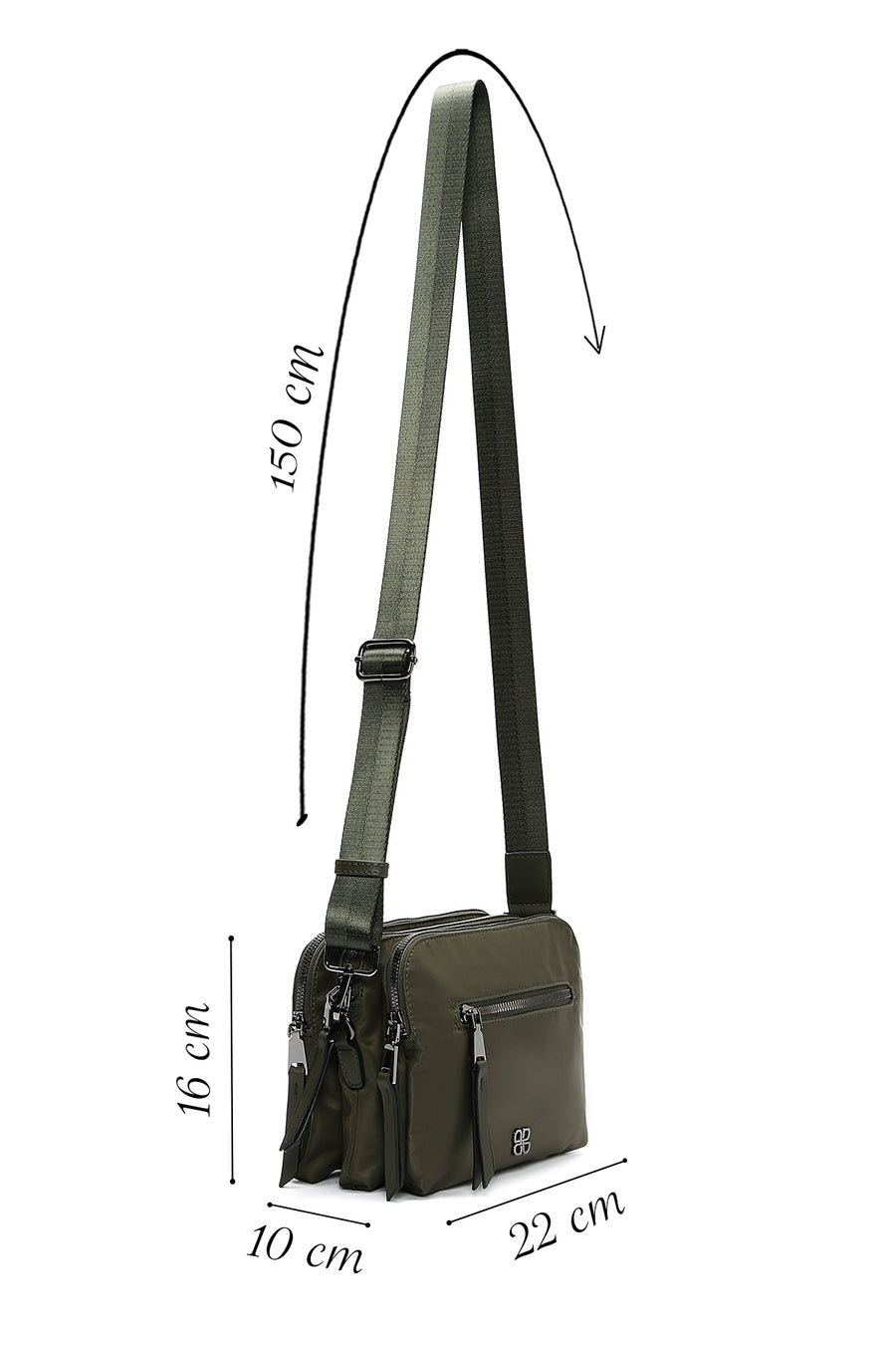 Women's Khaki Crossbody Bag