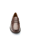 Geox Men's Brown New Damon Leather Loafer | Derimod