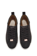 ACBC x Derimod Women's Black Lace-Up Chunky Sole Sneakers | Derimod