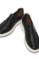 Men's Black Leather Casual Loafer | Derimod