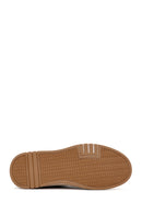 Erkek Siyah Bağcıklı Deri Sneaker | Derimod
