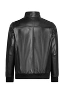 Bryan Men's Black Leather Jacket | Derimod