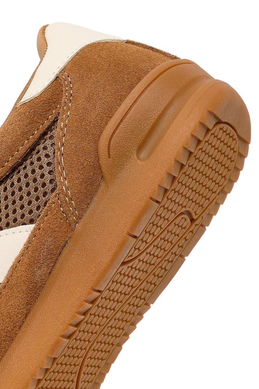Women's Brown Lace-Up Leather Sneakers