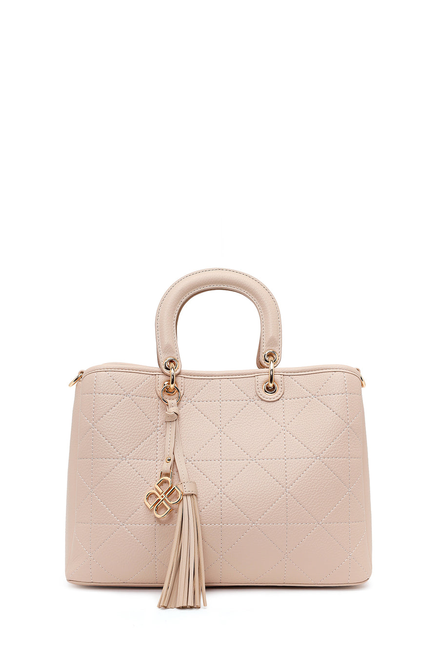 Woman Cream Long Strap Printed Shoulder Bag
