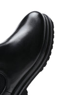 Men's Black Leather Chelsea Boots | Derimod