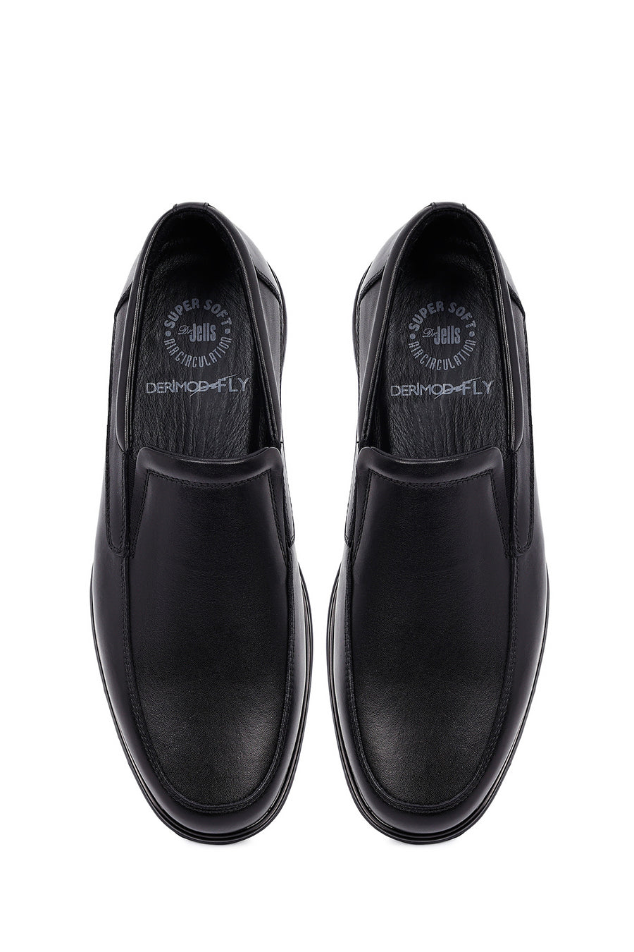 Derimod Fly Male Black Leather Loafer
