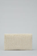 Beige Women's Portfolio with Pearl Detail | Derimod