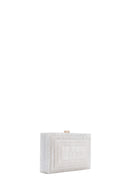 Women's White Long Strap Mini Clutch Bag | Derimod