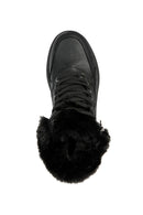 Geox Women's Black Dalyla Abx Laced Waterproof Leather Boots | Derimod