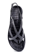 Women's Crocodile Printed Casual Sandals | Derimod