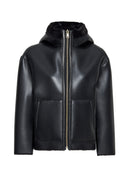 Gardena Women's Black Double-Sided Teddy Coat | Derimod