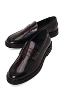 Erkek Bordo Deri Casual Loafer | Derimod