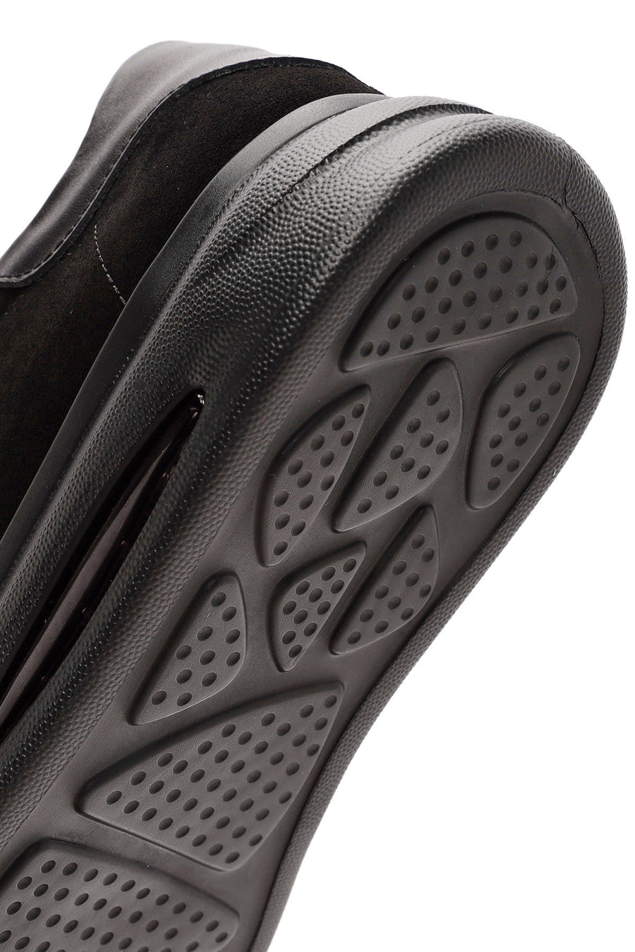 Erkek Siyah Bağcıklı Süet Deri Sneaker