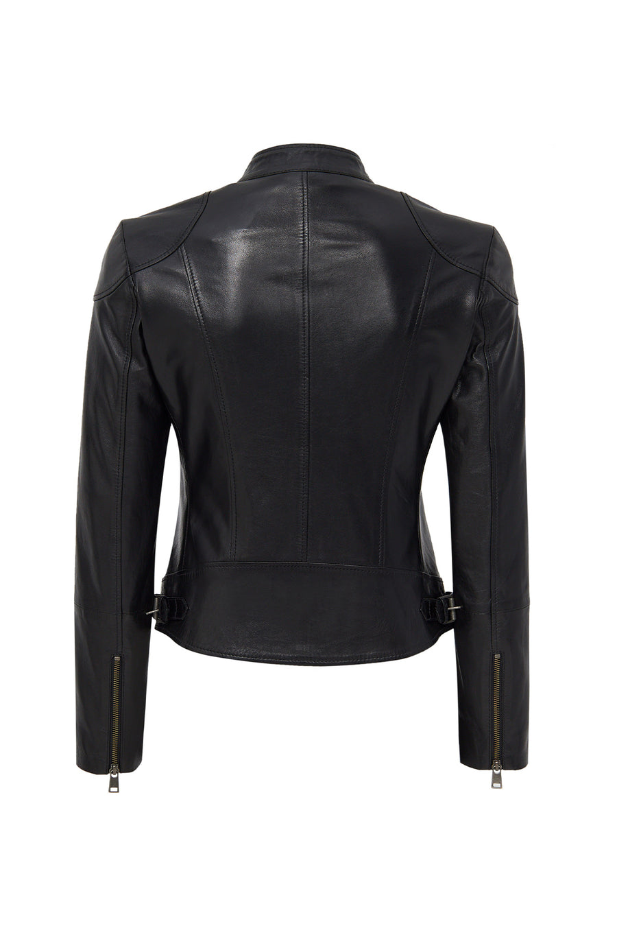 Prima Women's Black Short Leather Jacket