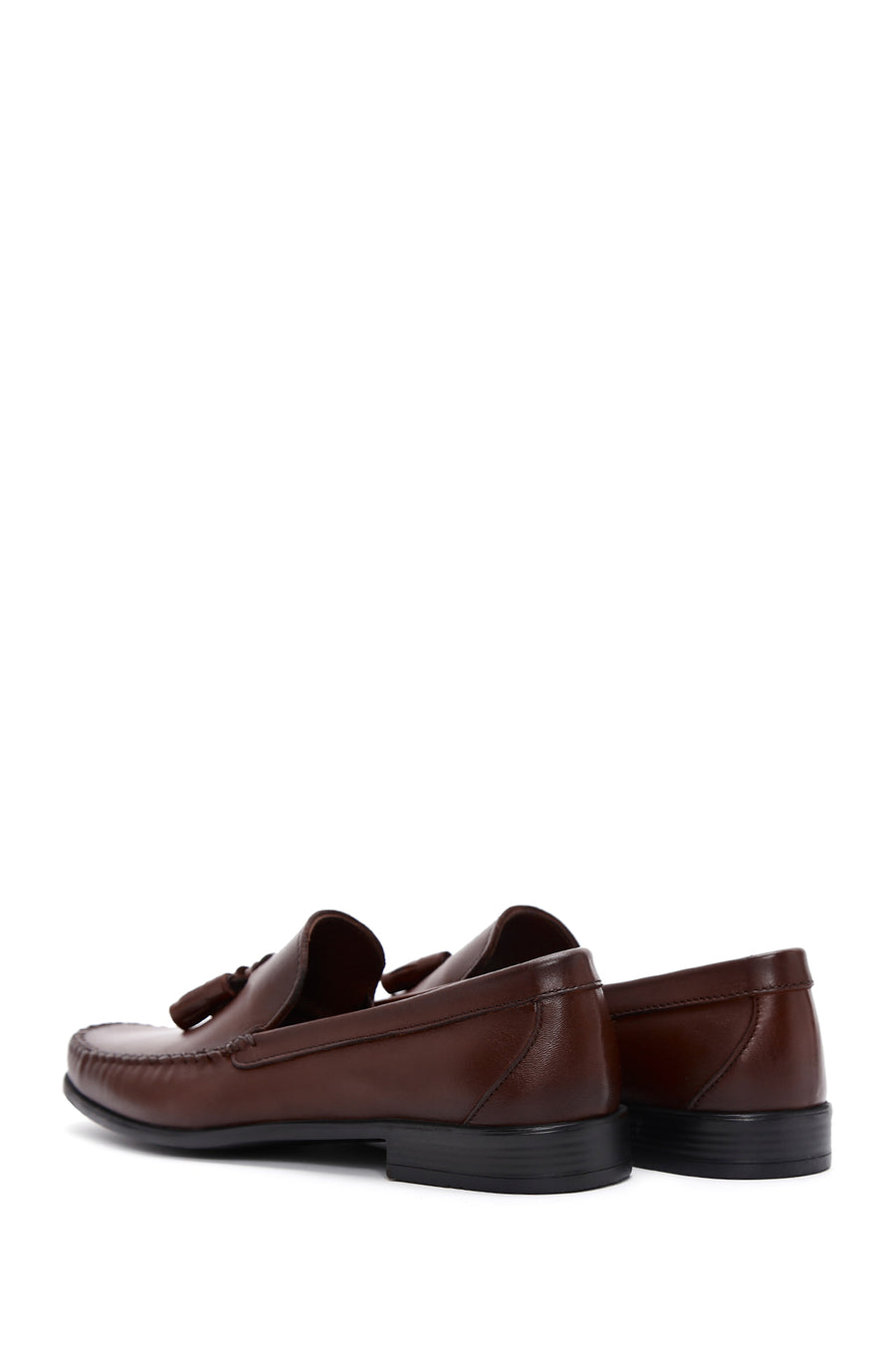 Men's Brown Leather Tasseled Classic Loafer