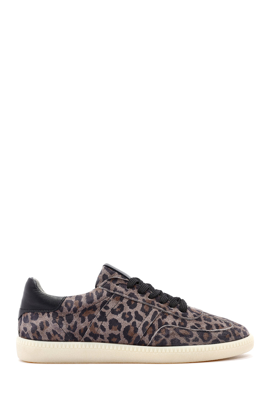 Women's Purple Lace-Up Patterned Suede Leather Sneakers 24WFD3709W2 | Derimod