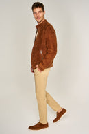 Men's Tan Suede Leather Shoes | Derimod