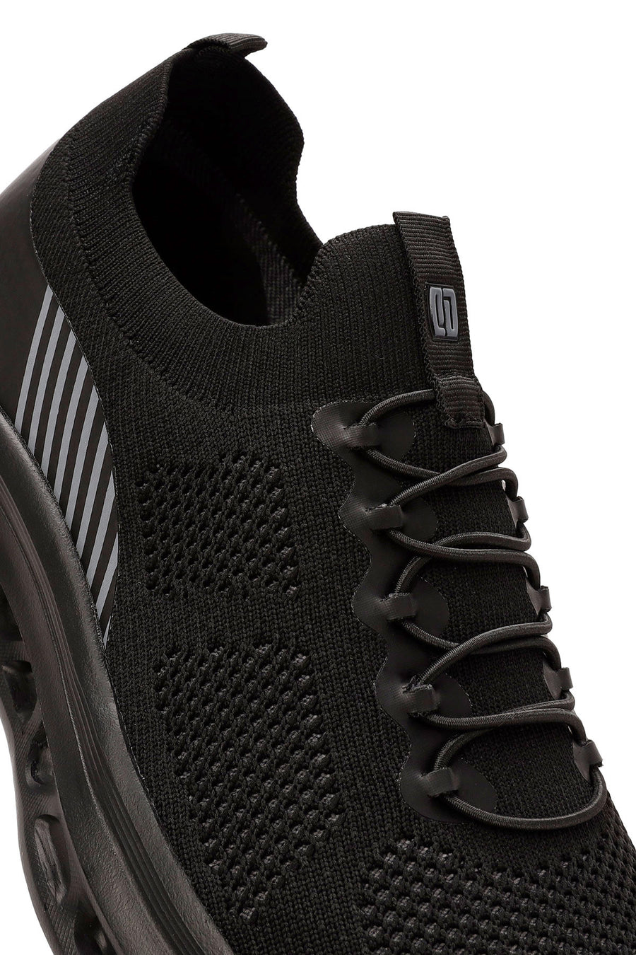 Derimod Zero Men's Black Lace-Up Thick Soled Sneaker
