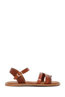 Women's Brown Leather Bodrum Sandals | Derimod