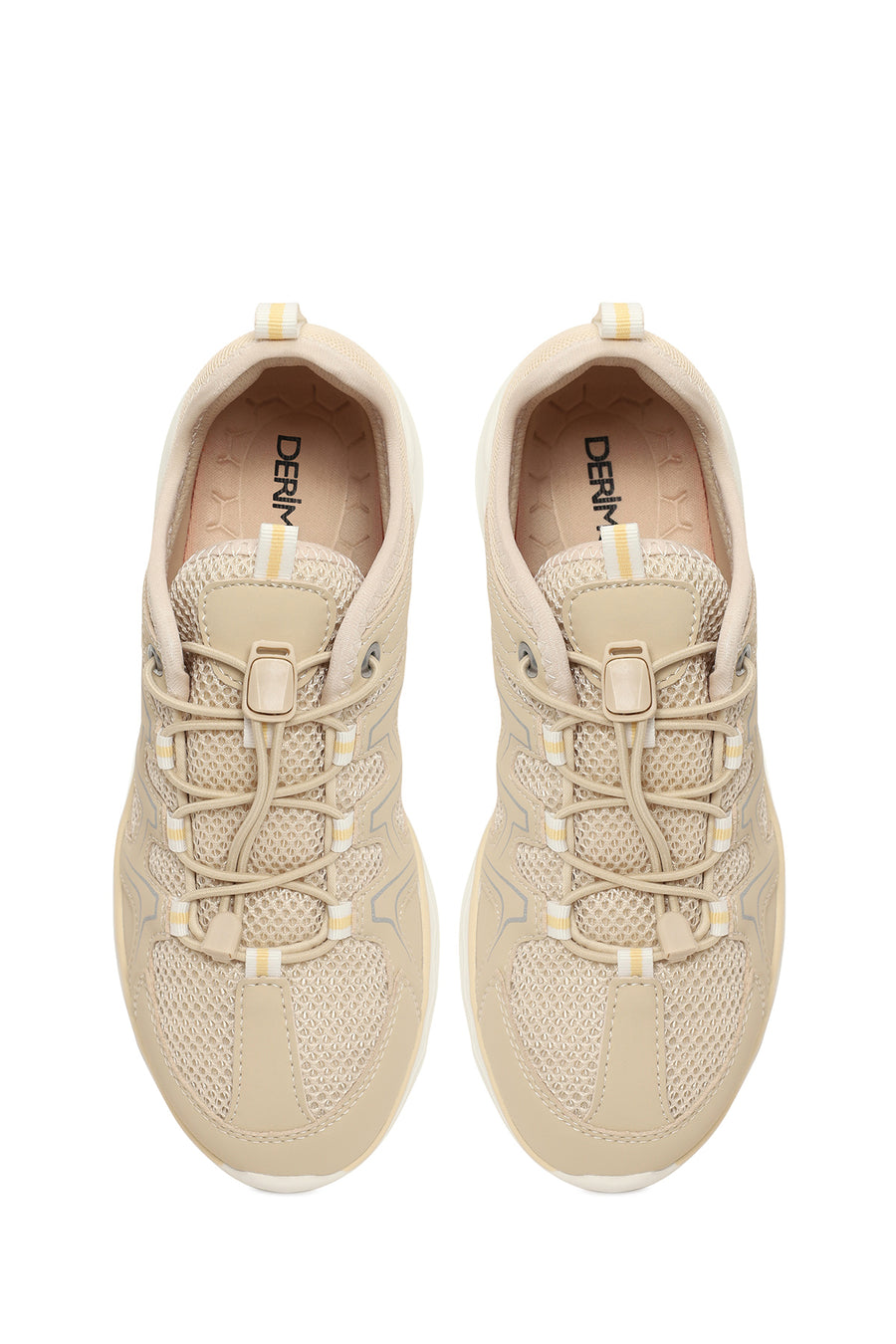 Woman Beige Thick-Soled Sneakers