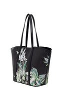 Woman Black Printed Shoulder Bag | Derimod