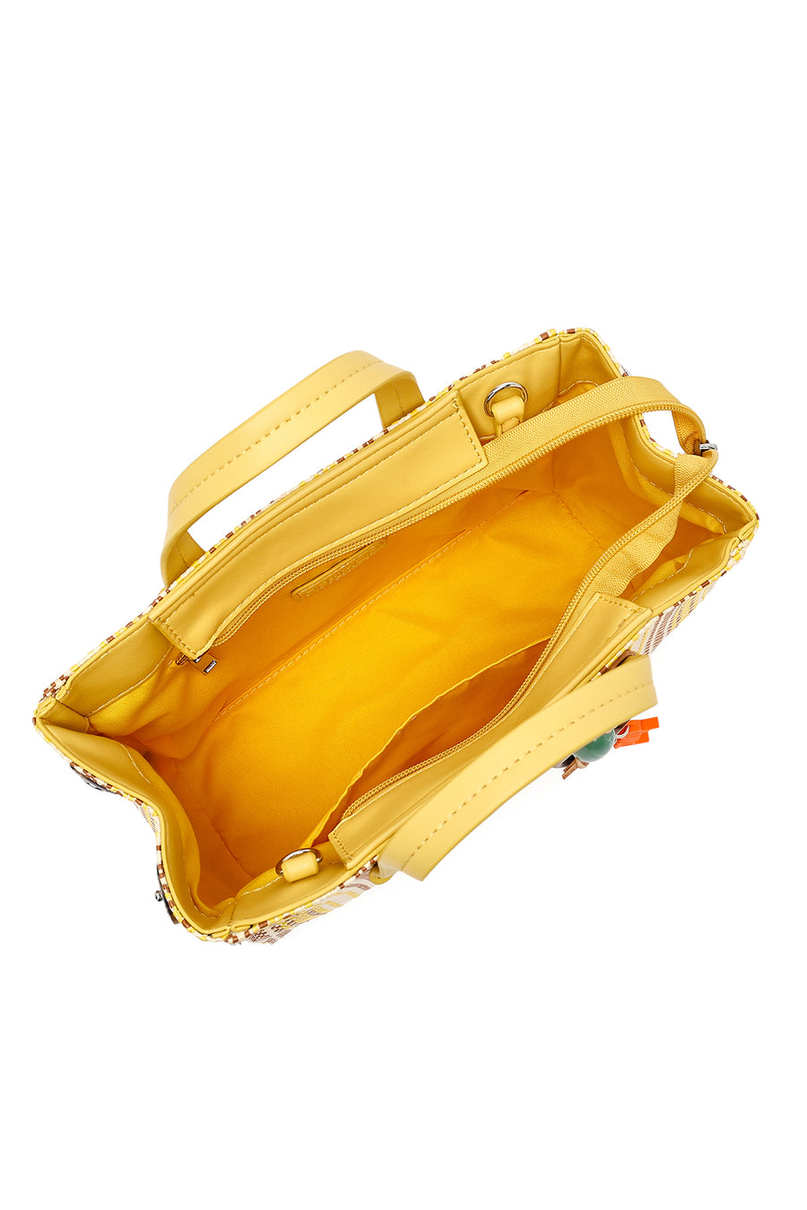 Woman Yellow Long Shoulder Bag