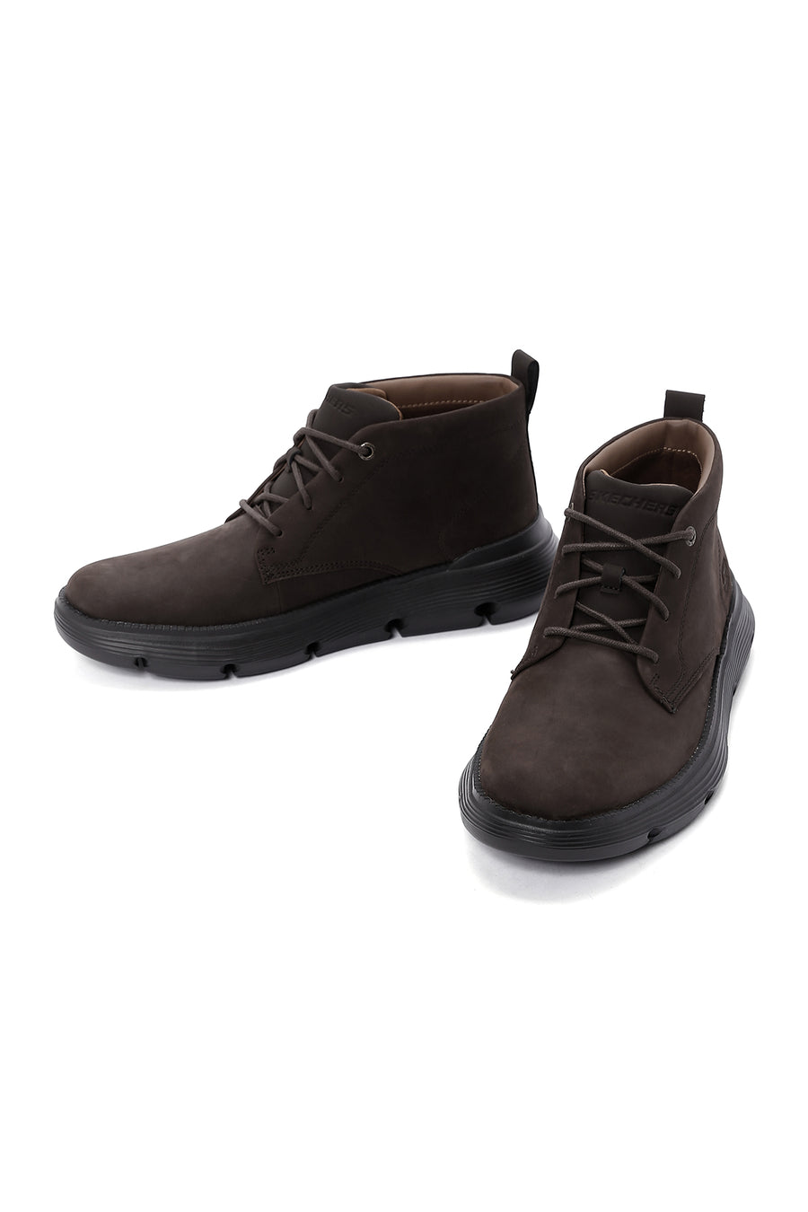 Skechers Men's Brown Garza Fontaine Nubuck Leather Boots
