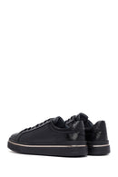 Men's Black Lace Up Leather Sneakers | Derimod