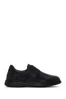 Male Black Lace-up Leather Casual Shoes | Derimod