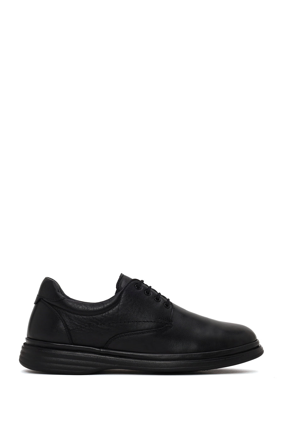 Male Black Lace-up Leather Casual Shoes WM832005DV | Derimod