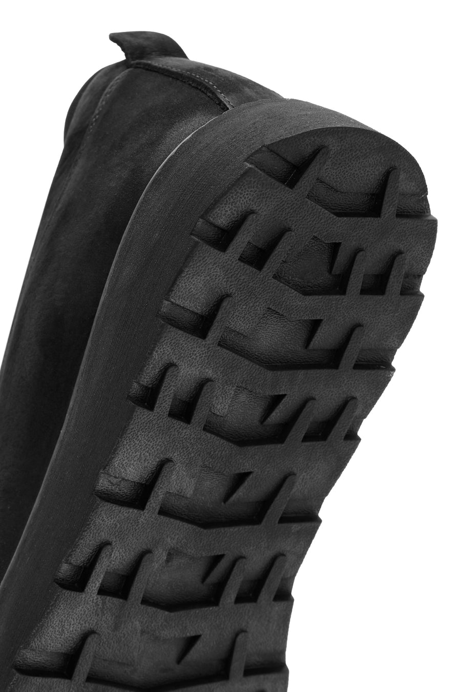 Erkek Siyah Bağcıklı Deri Sneaker