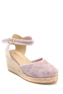 Women's Wedge Heels Suede Espadrilles | Derimod