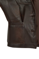 Jill Woman Brown Short Leather Jacket | Derimod