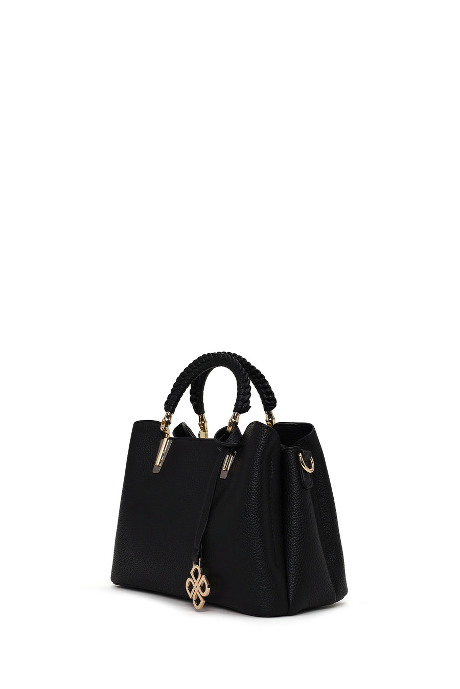 Woman Black Long-Strap Shoulder Bag