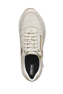 Geox Women's Beige Kency Thick Soled Lace-up Sneaker | Derimod