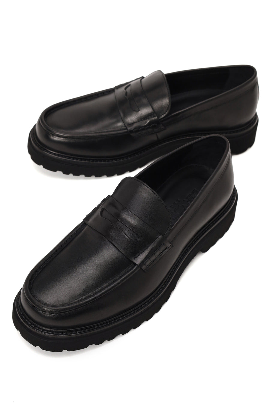 Erkek Siyah Deri Casual Loafer