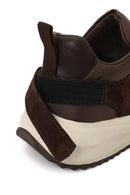 Woman Brown Lace-up Thick-soled Leather Sneaker | Derimod