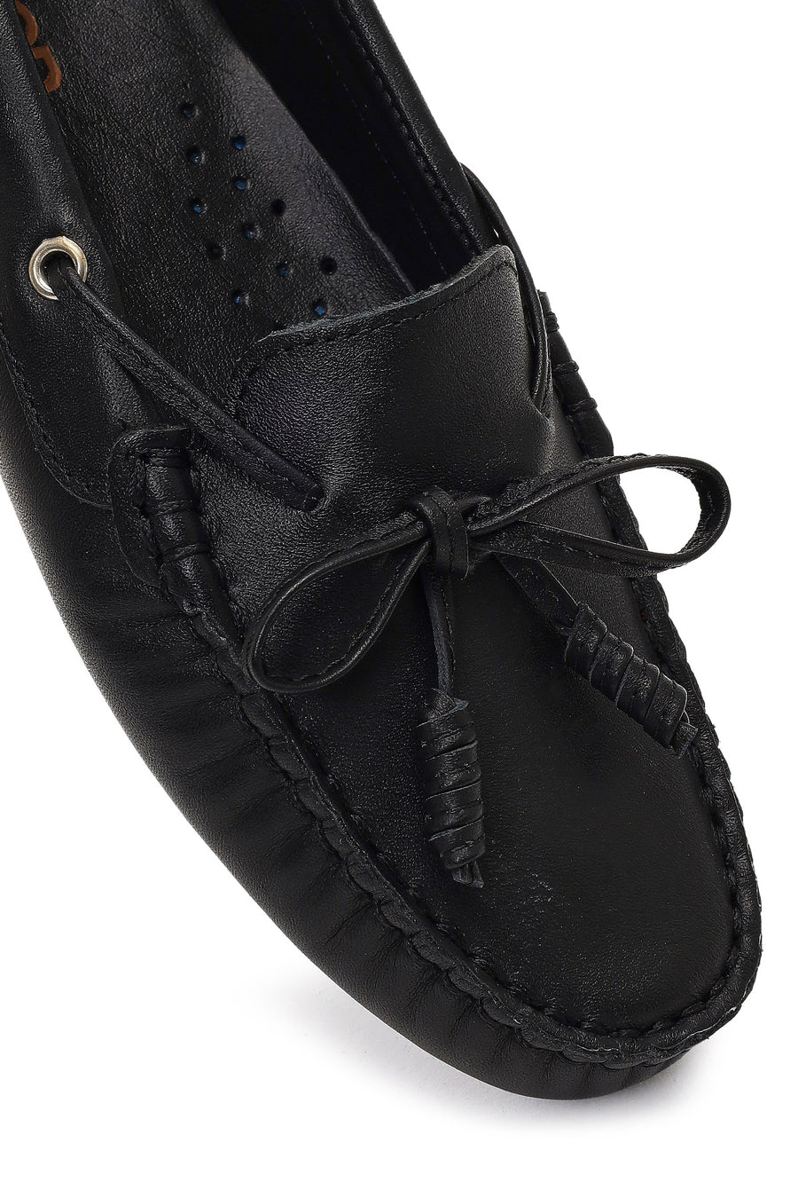 Women's Black Leather Loafer